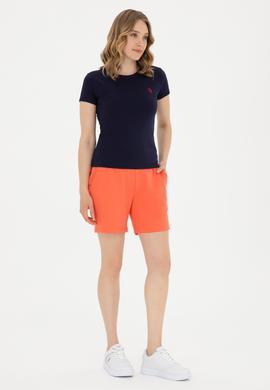 Kadın Nar Çiçeği Örme Şort - 50280074070