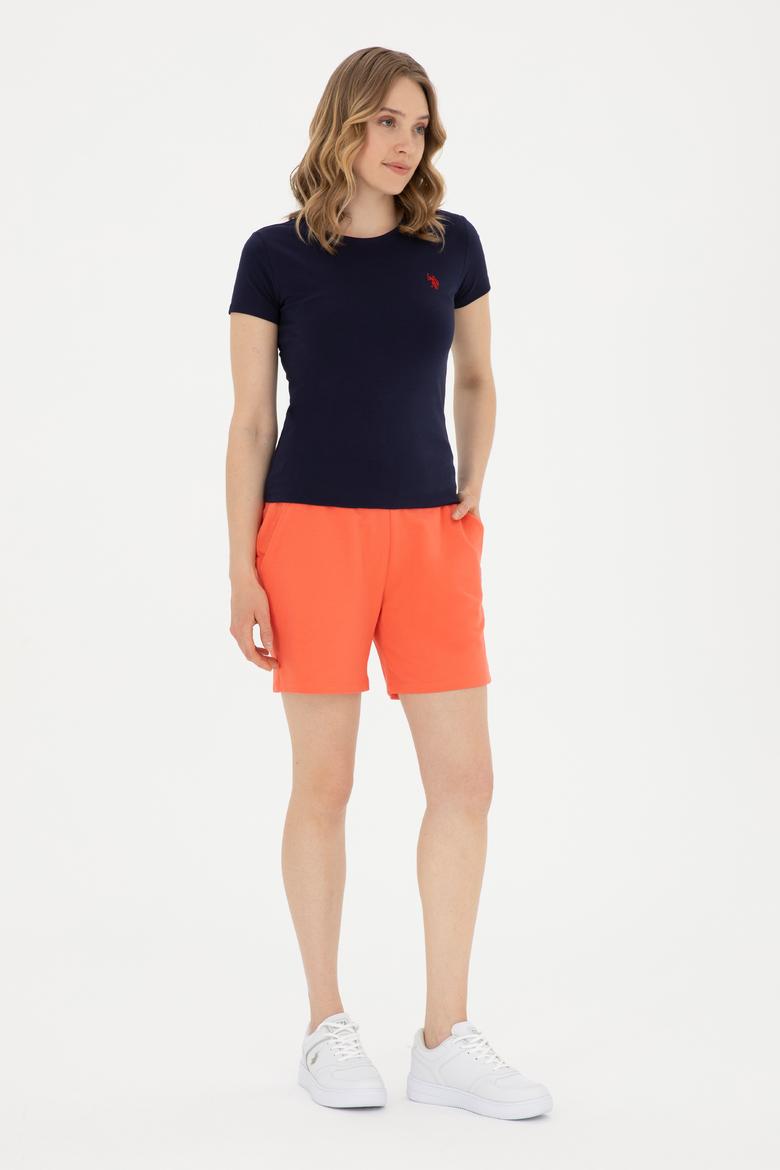 Kadın Nar Çiçeği Örme Şort - 50280074070