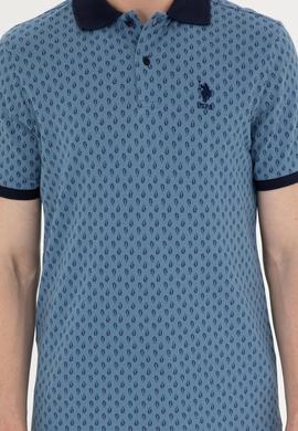 Erkek İndigo Tişört - 50289874008