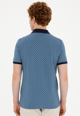 Erkek İndigo Tişört - 50289874008