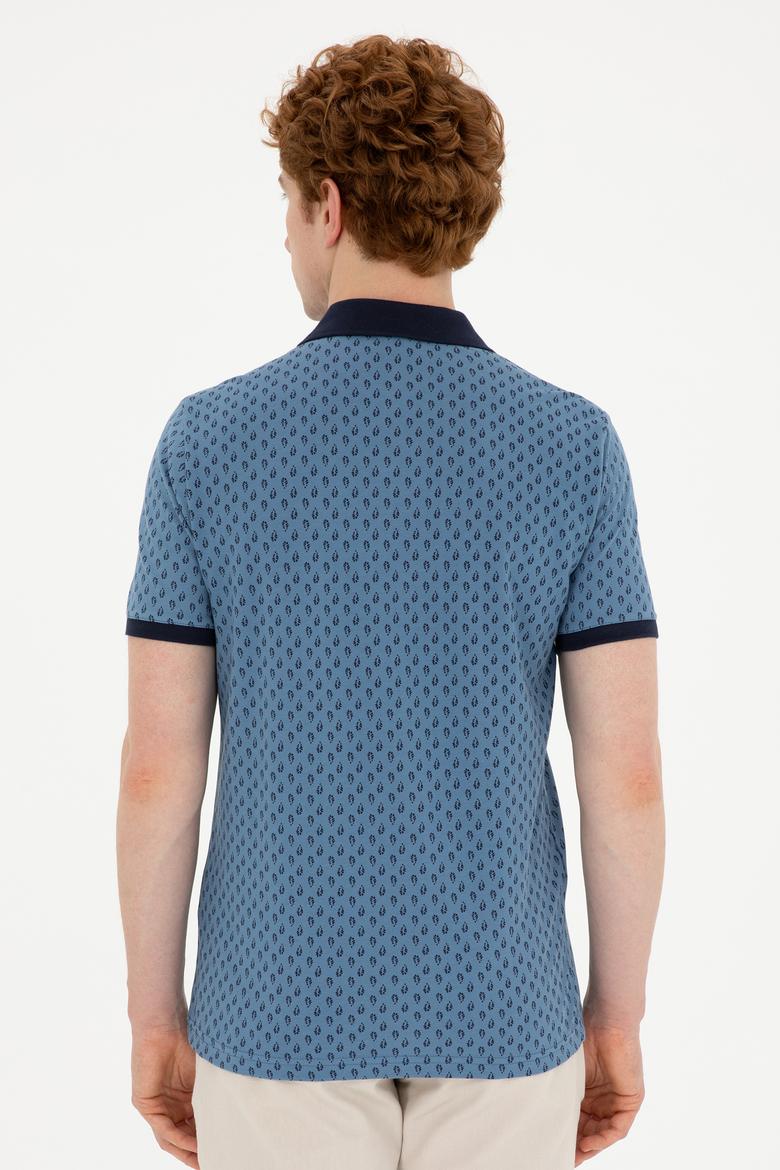 Erkek İndigo Tişört - 50289874008