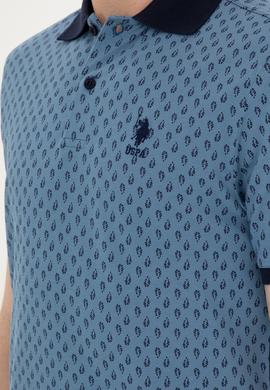 Erkek İndigo Tişört - 50289874008