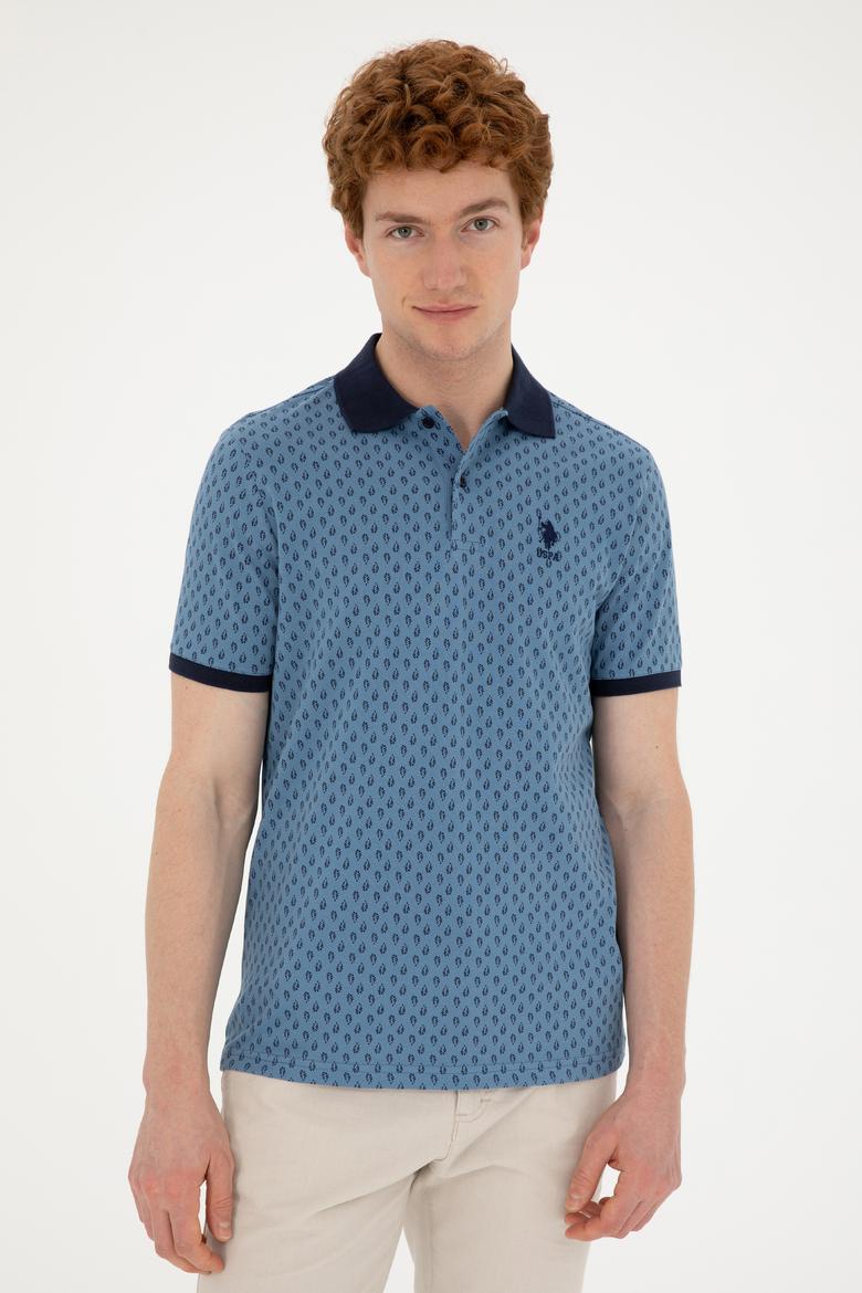 Erkek İndigo Tişört - 50289874008