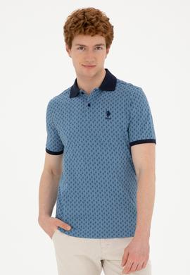 Erkek İndigo Tişört - 50289874008