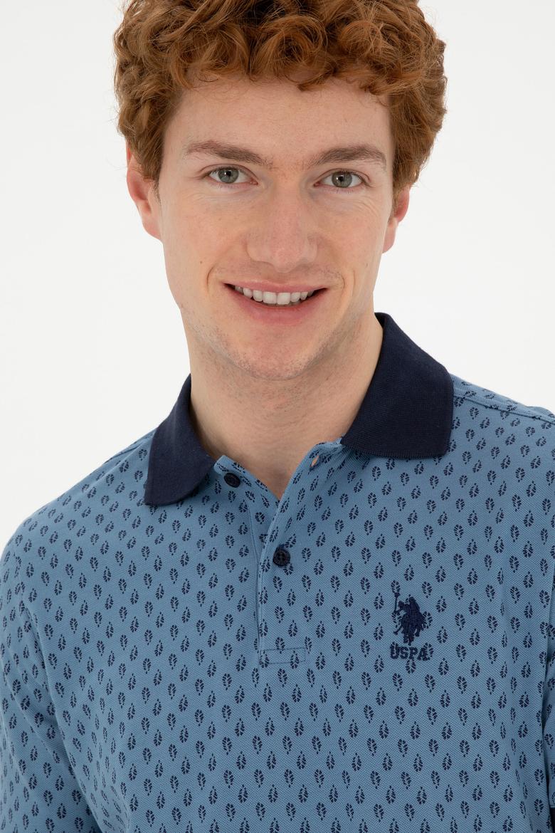 Erkek İndigo Tişört - 50289874008