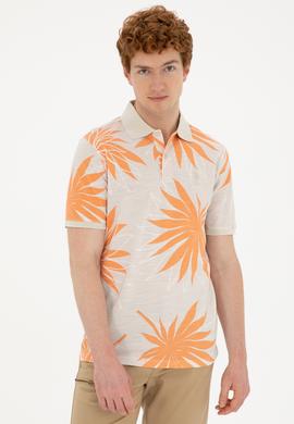 Erkek Oversize Fit Bisiklet Yaka Taş Tişört - 50289875013