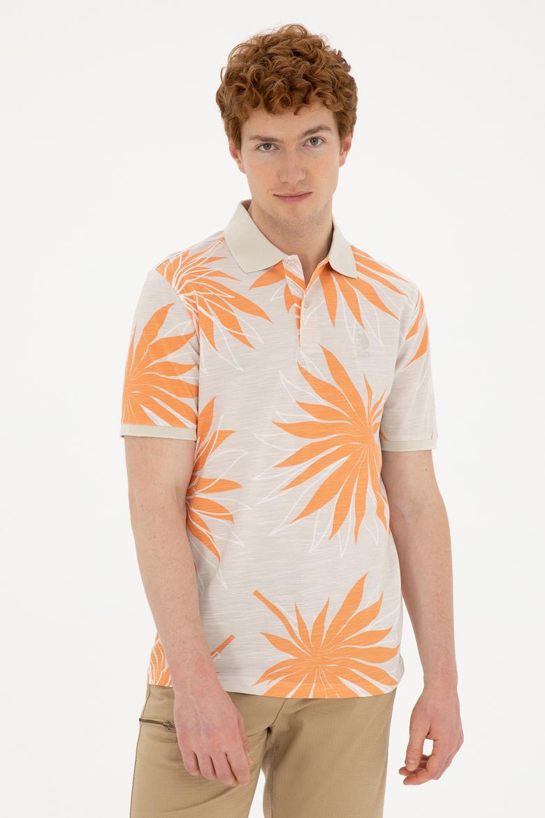 Erkek Oversize Fit Bisiklet Yaka Taş Tişört