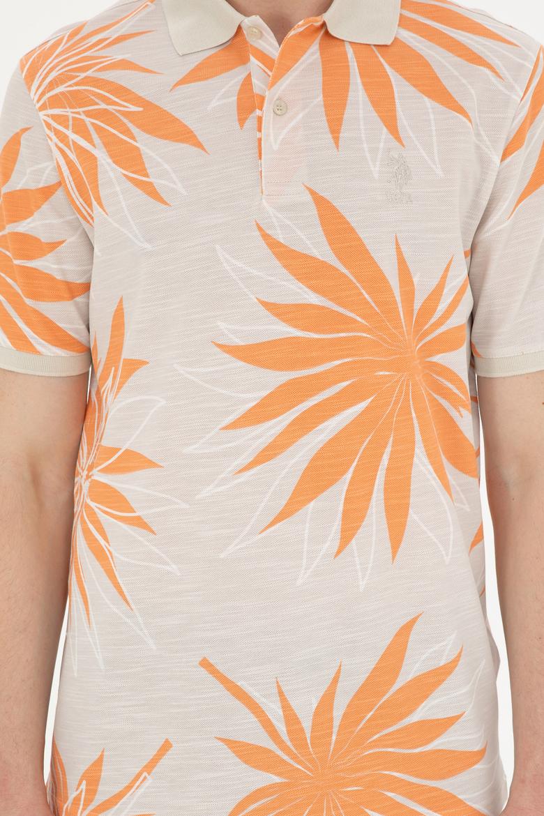 Erkek Oversize Fit Bisiklet Yaka Taş Tişört - 50289875013