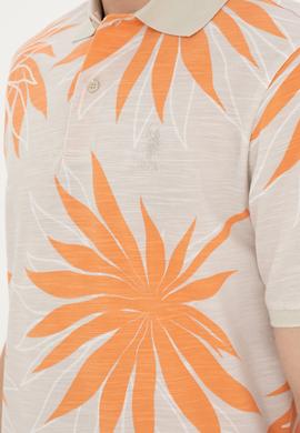 Erkek Oversize Fit Bisiklet Yaka Taş Tişört - 50289875013