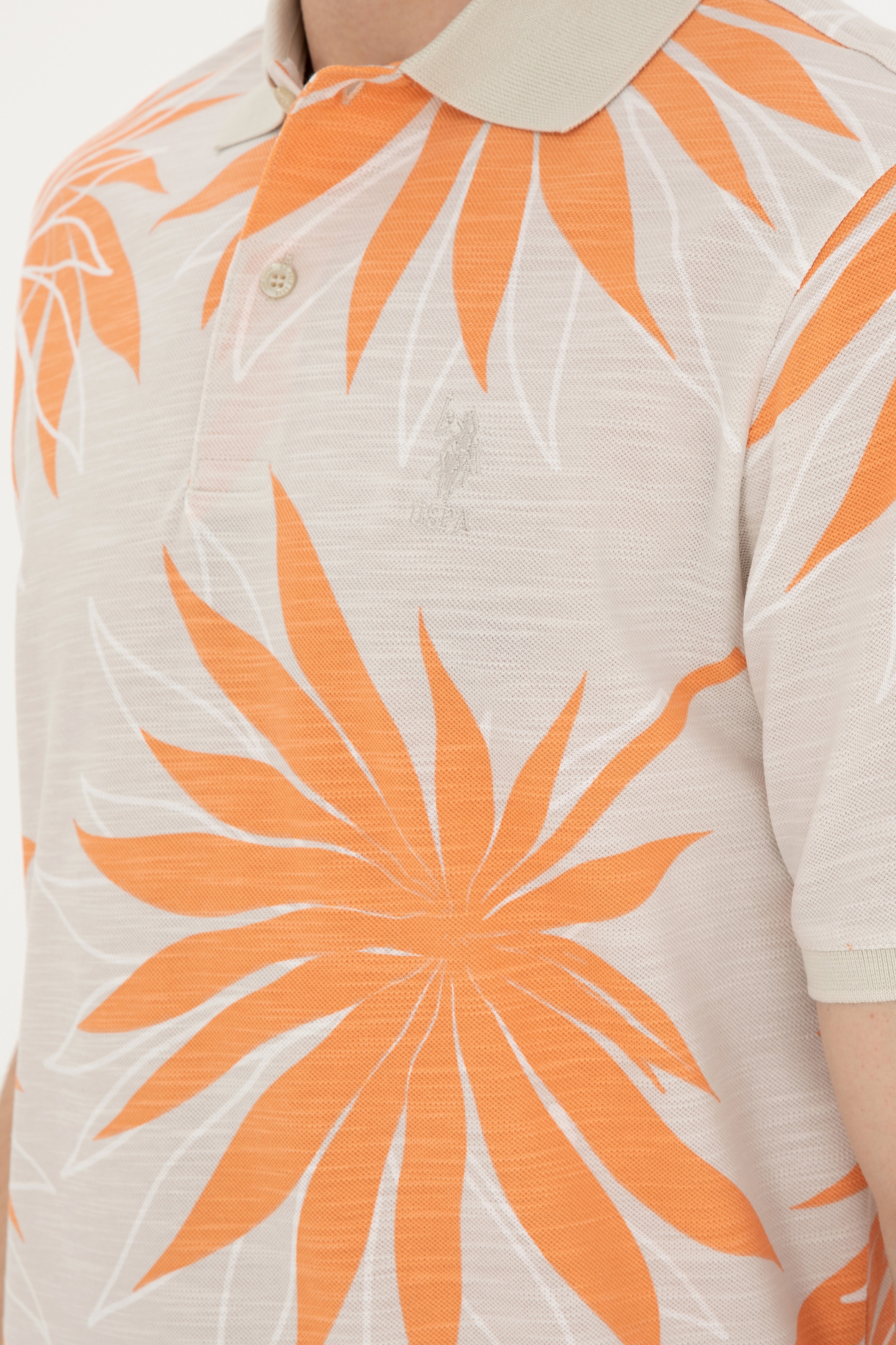 Erkek Oversize Fit Bisiklet Yaka Taş Tişört - Image 7