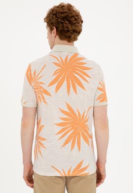 Erkek Oversize Fit Bisiklet Yaka Taş Tişört - 50289875013