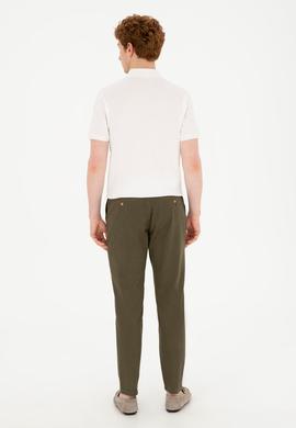 Erkek Haki Carrot Fit Kanvas Pantolon - 50289427008