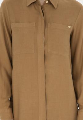 Kadın Açık Haki Dokuma Elbise - 50271173046