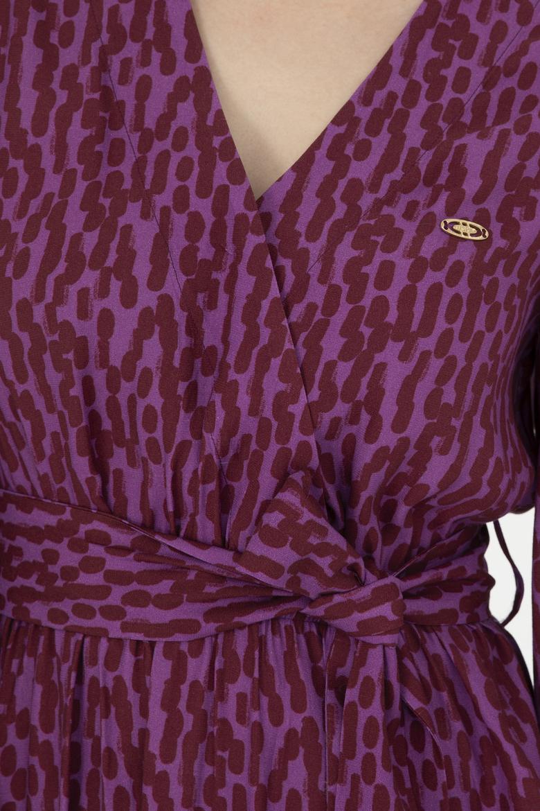 Kadın Menekşe Dokuma Elbise - 50271175022