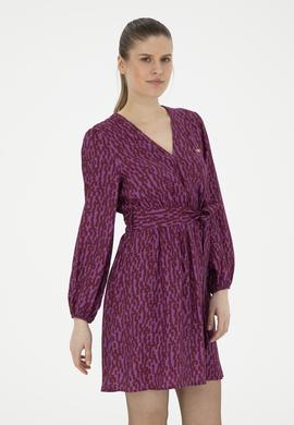 Kadın Menekşe Dokuma Elbise - 50271175022