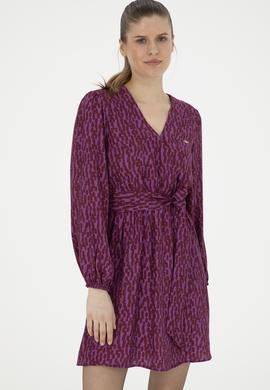 Kadın Menekşe Dokuma Elbise - 50271175022