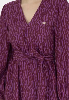 Kadın Menekşe Dokuma Elbise - 50271175022