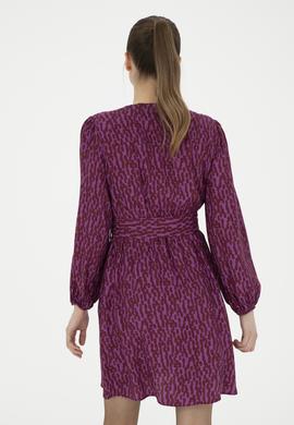 Kadın Menekşe Dokuma Elbise - 50271175022