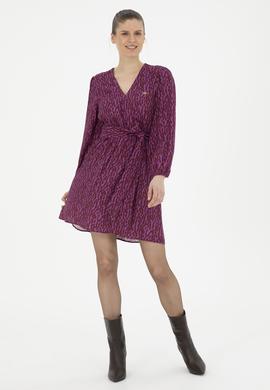 Kadın Menekşe Dokuma Elbise - 50271175022