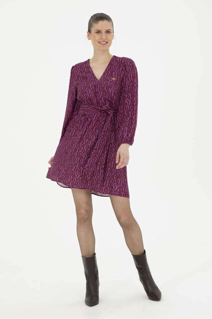 Kadın Menekşe Dokuma Elbise