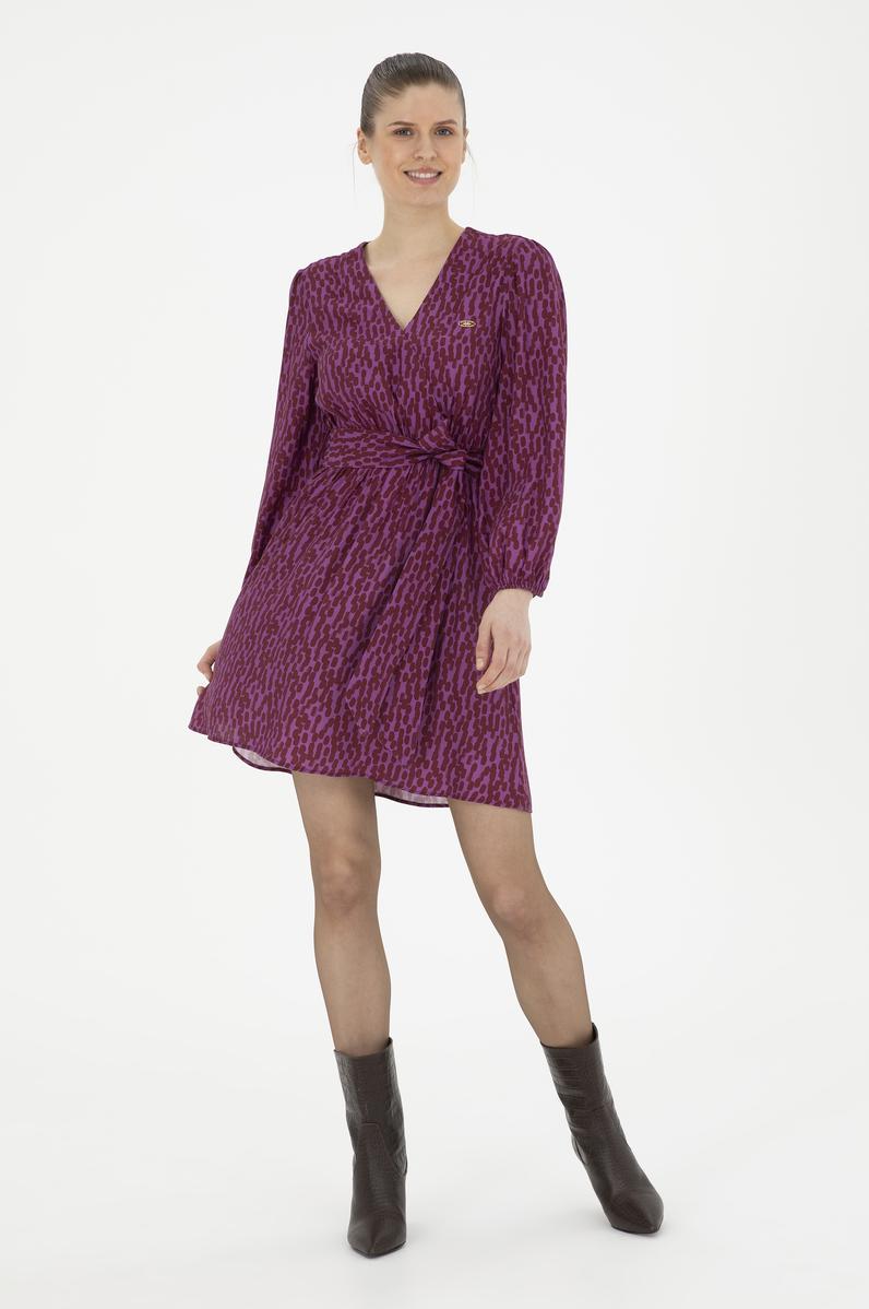 Kadın Menekşe Dokuma Elbise