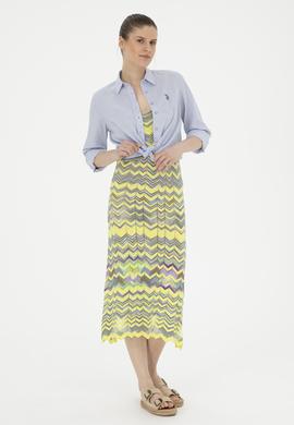 Kadın Açık Mavi Uzun Kollu Basic Gömlek - 50283991039