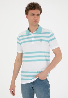 Erkek Regular Fit Polo Yaka Mint Tişört - 50281842051