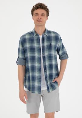 Erkek Lacivert Uzun Kollu Gömlek - 50284234006