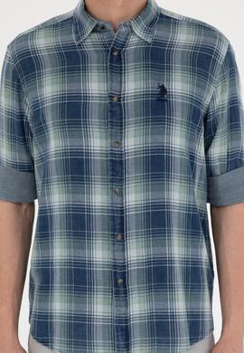 Erkek Lacivert Uzun Kollu Gömlek - 50284234006