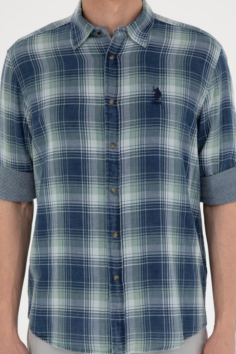 Erkek Lacivert Uzun Kollu Gömlek - 50284234006