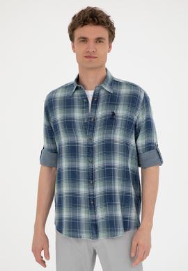 Erkek Lacivert Uzun Kollu Gömlek - 50284234006