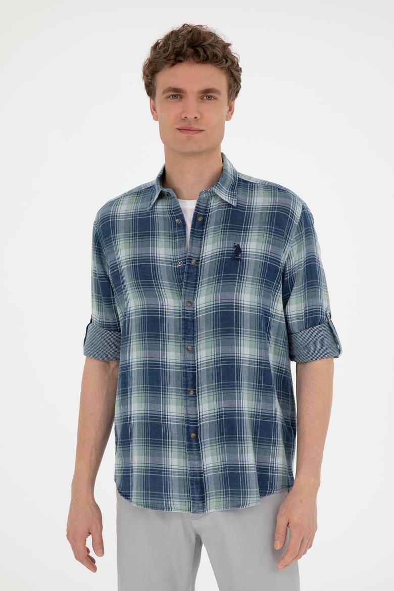 Erkek Lacivert Uzun Kollu Gömlek - 50284234006