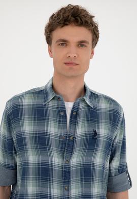 Erkek Lacivert Uzun Kollu Gömlek - 50284234006