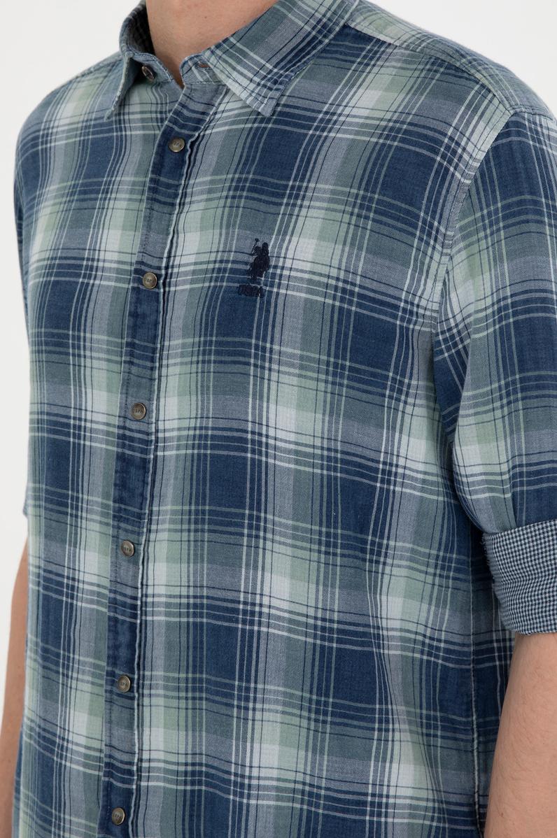 Erkek Lacivert Uzun Kollu Gömlek