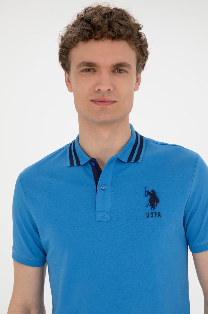 Erkek Saks Basic Polo Yaka Tişört