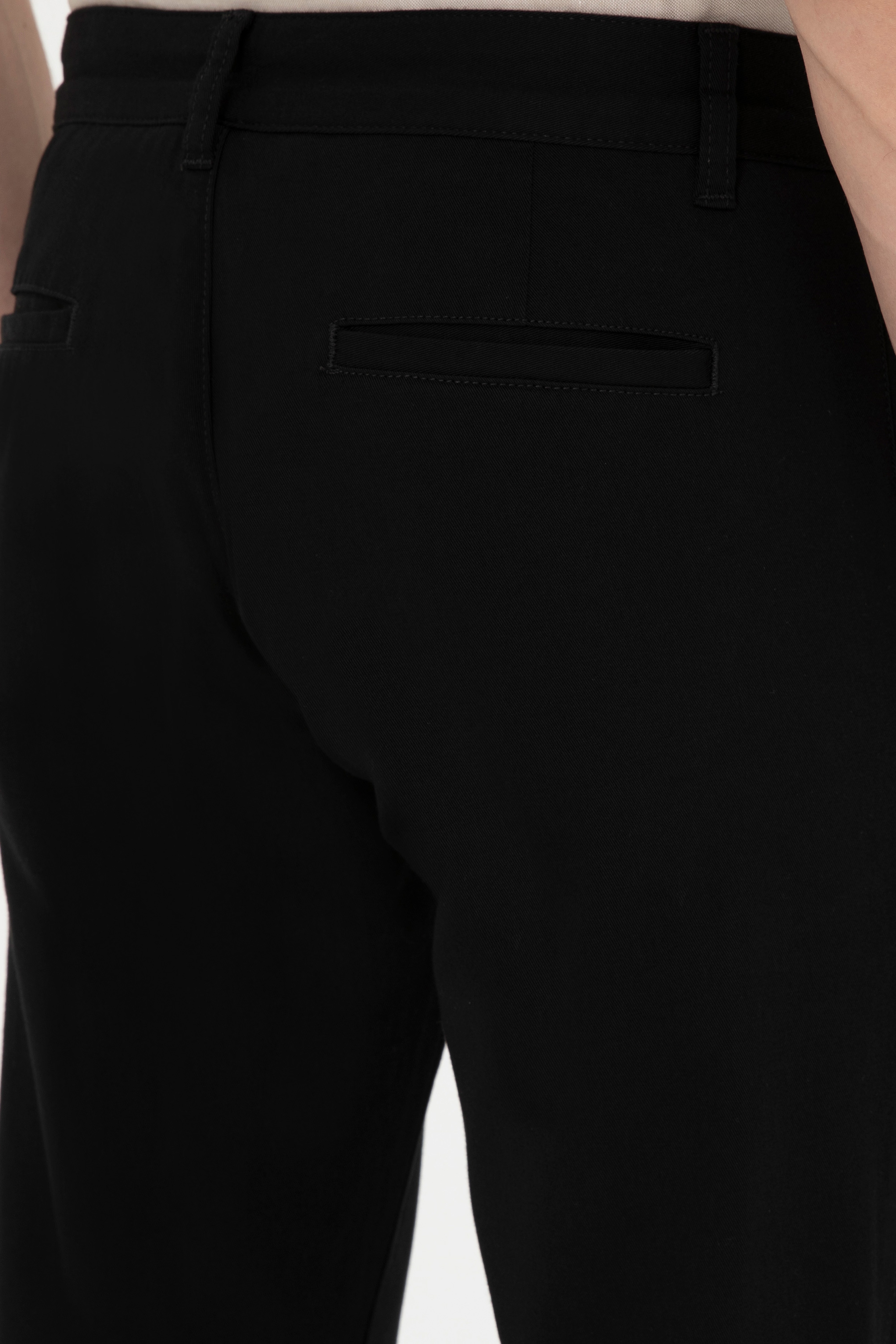 Erkek Slim Fit Siyah Kanvas Pantolon - Image 6