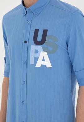 Erkek Açık Mavi Uzun Kollu Gömlek - 50283781015