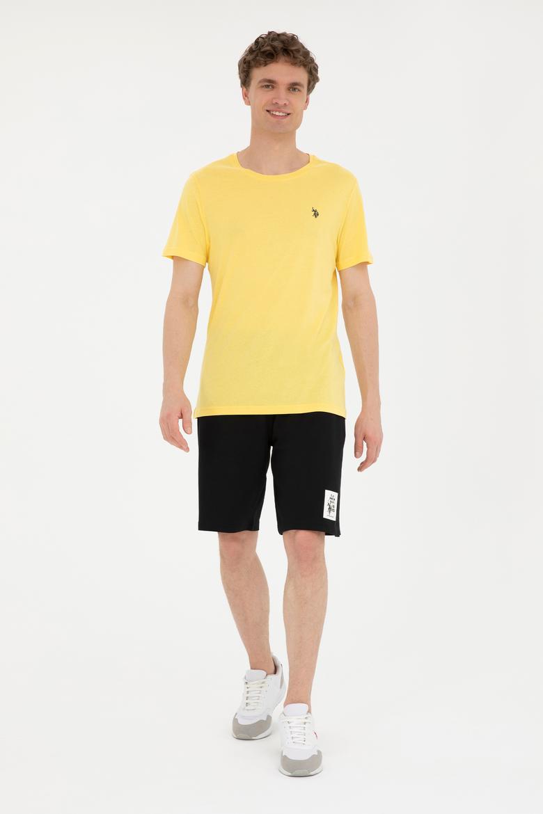 Erkek Siyah Örme Şort