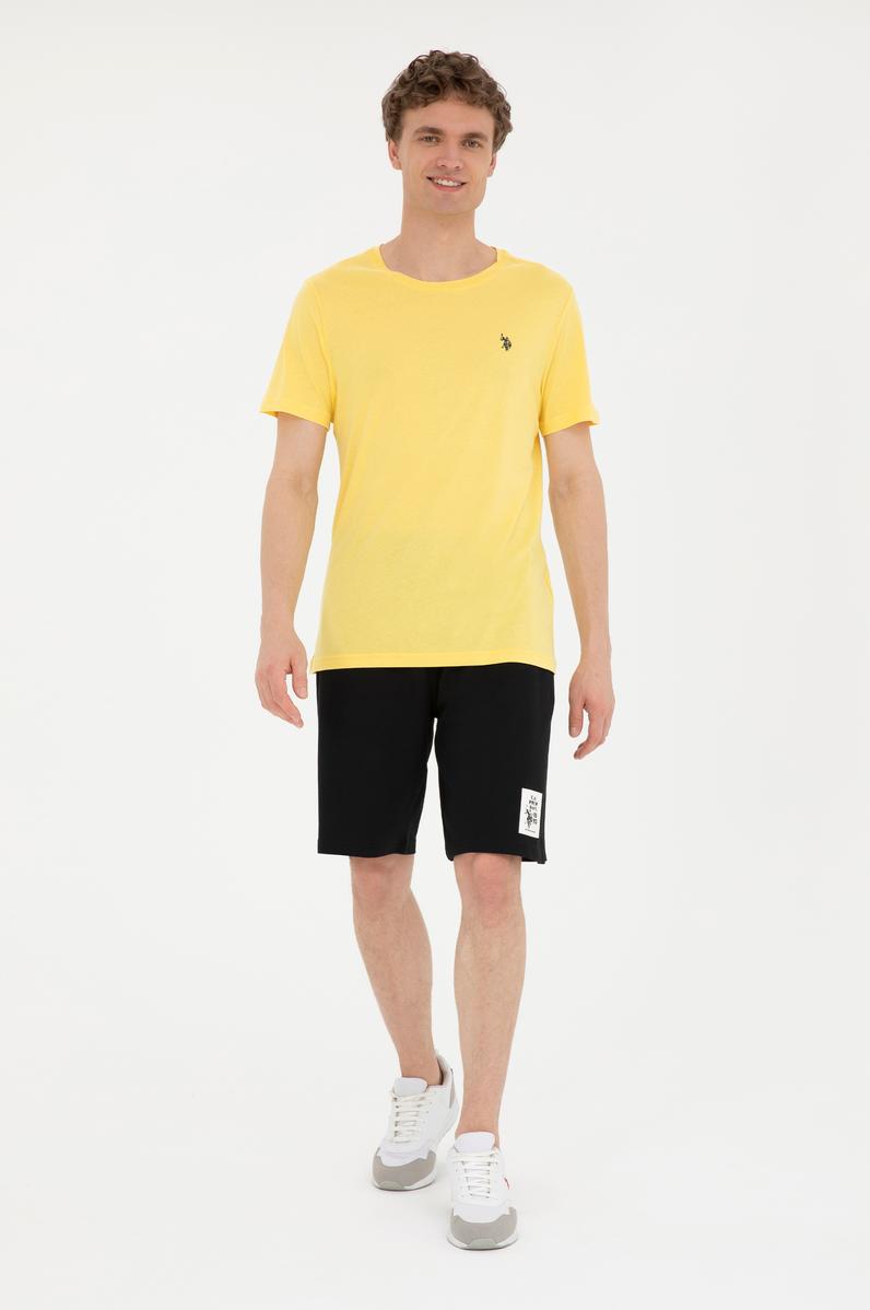 Erkek Siyah Örme Şort