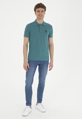 Erkek Koyu Yeşil Basic Tişört - 50284633221