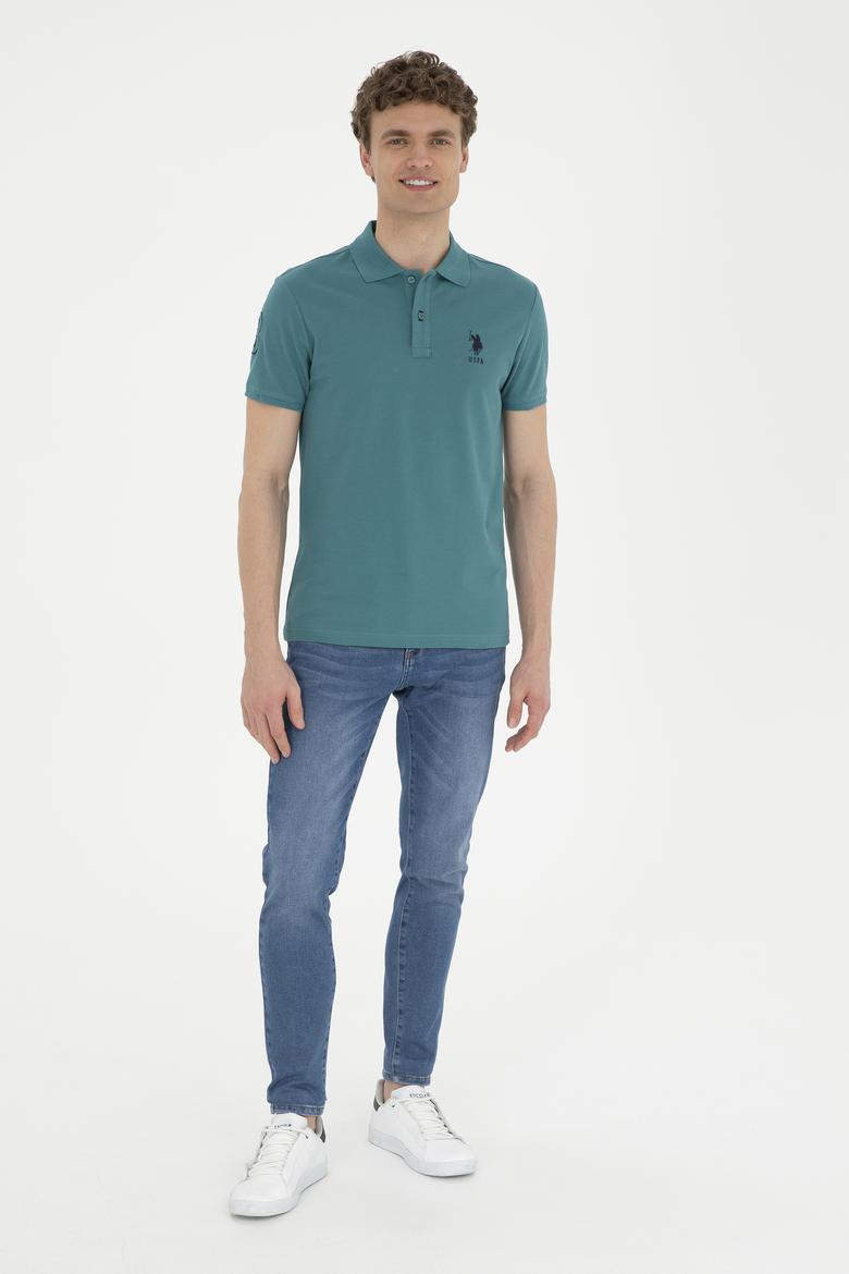 Erkek Koyu Yeşil Basic Tişört - 50284633221