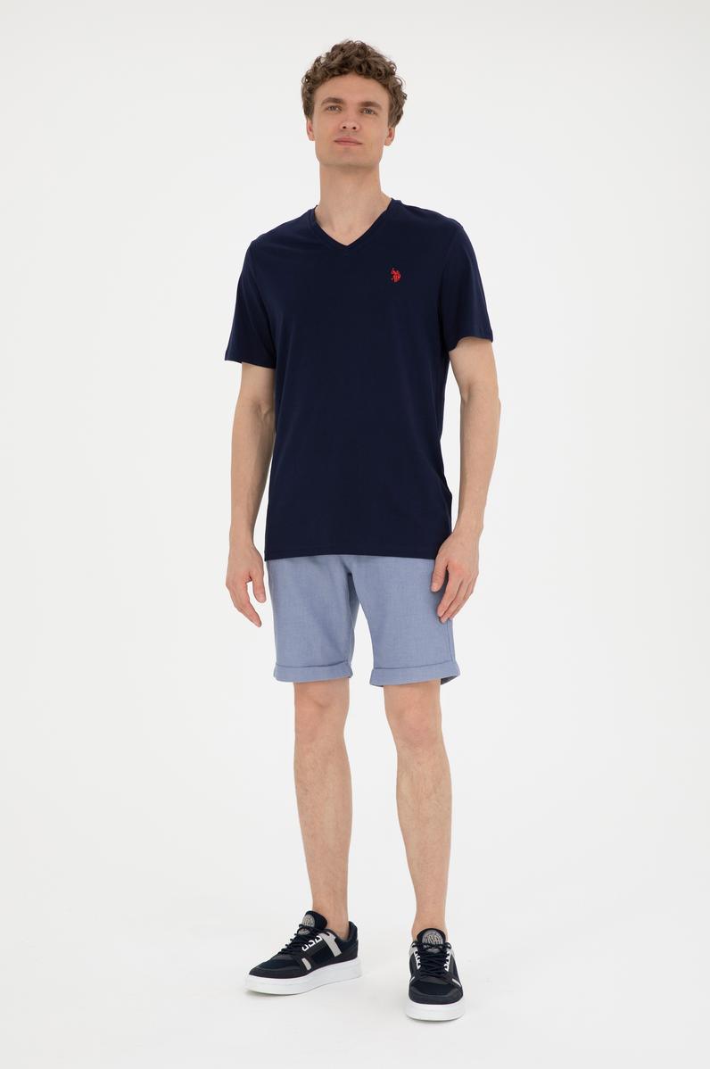 Erkek Saks Dokuma Şort