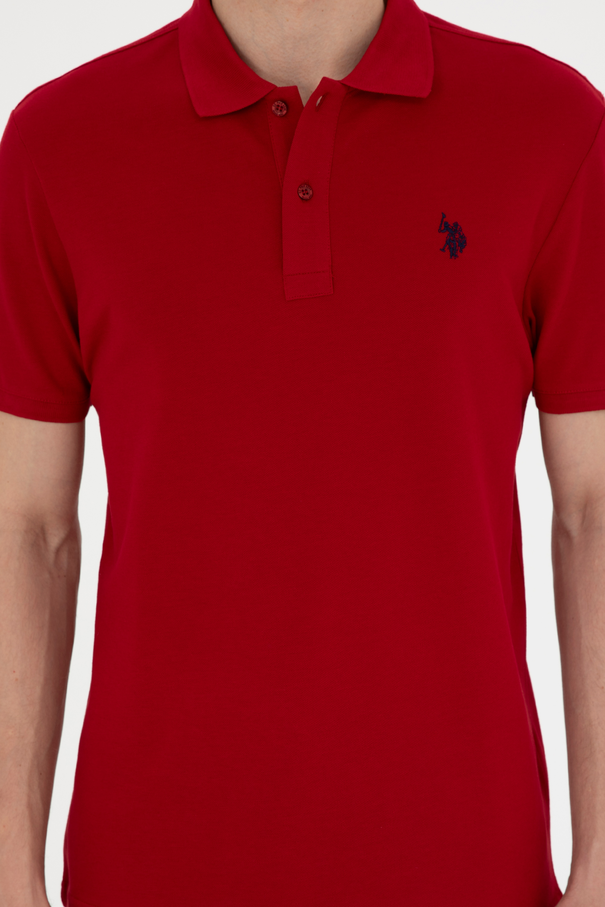 Erkek Bordo Basic Tişört - Image 6