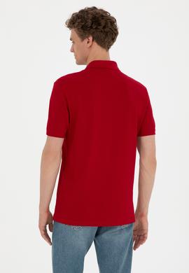 Erkek Bordo Basic Tişört - 50279573061