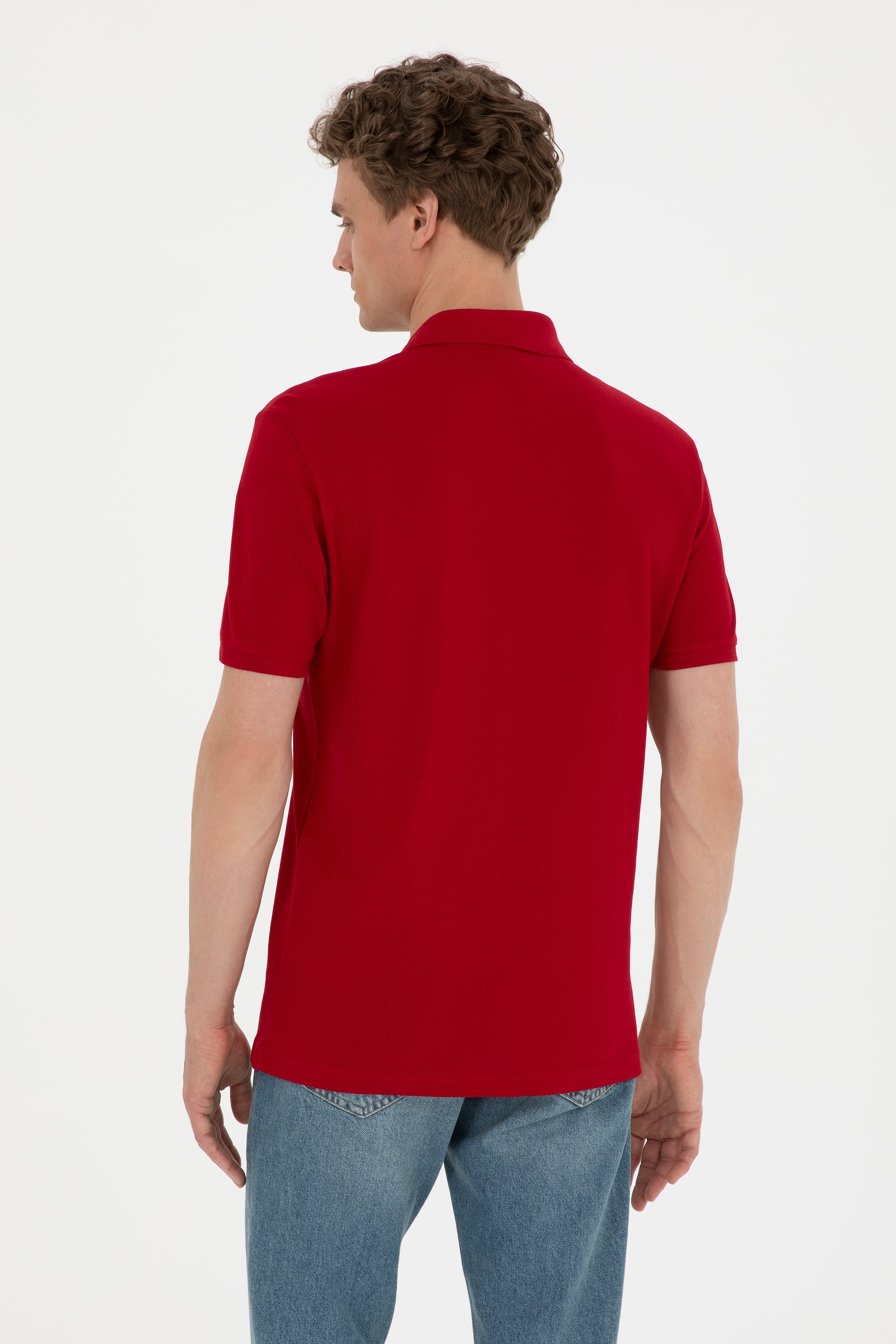Erkek Bordo Basic Tişört