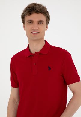 Erkek Bordo Basic Tişört - 50279573061