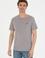 Erkek Regular Fit Bisiklet Yaka Koyu Gri Basic Tişört