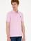 Erkek Slim Fit Polo Yaka Pembe Basic Tişört