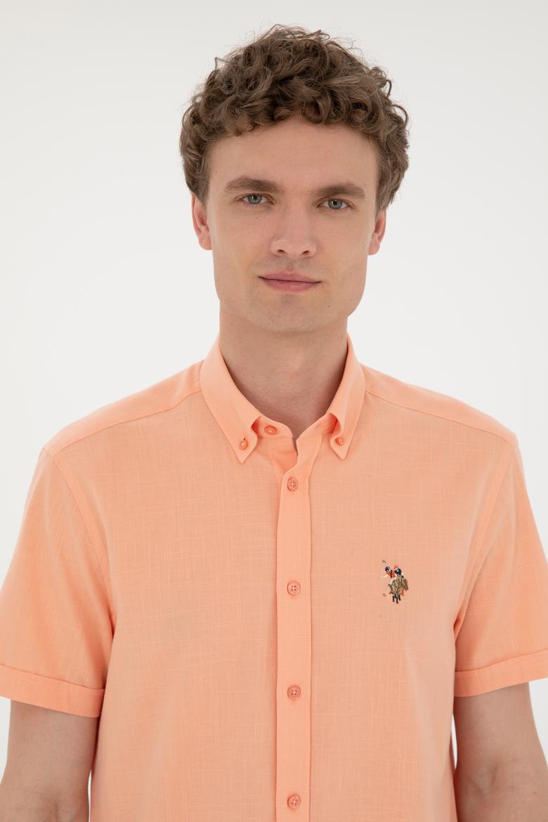 Erkek Somon Kısa Kollu Gömlek - 50282582068