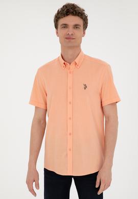 Erkek Somon Kısa Kollu Gömlek - 50282582068